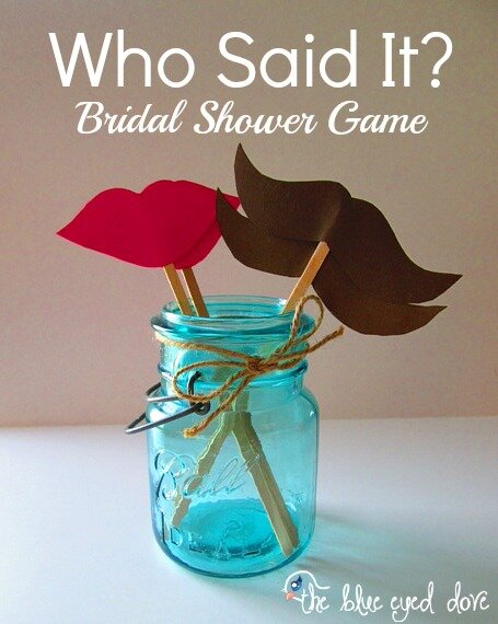 A Fun Bridal Shower Game - The Blue Eyed Dove