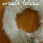 White Fur Wreath Tutorial
