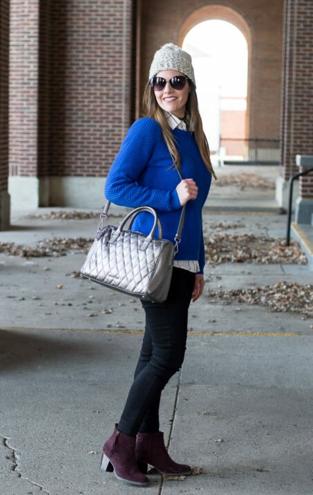 Wearing Metallics in the Winter | The Blue Eyed Dove
