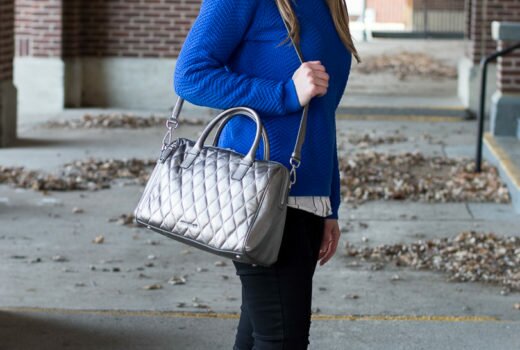 Wearing Metallics in the Winter | The Blue Eyed Dove