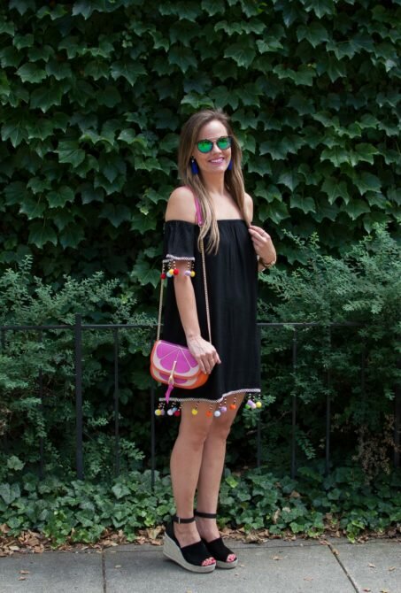 Colorful Pom Pom Dress for Summer