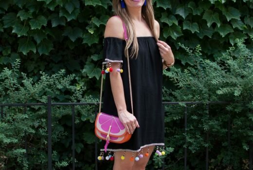 Colorful Pom Pom Dress for Summer