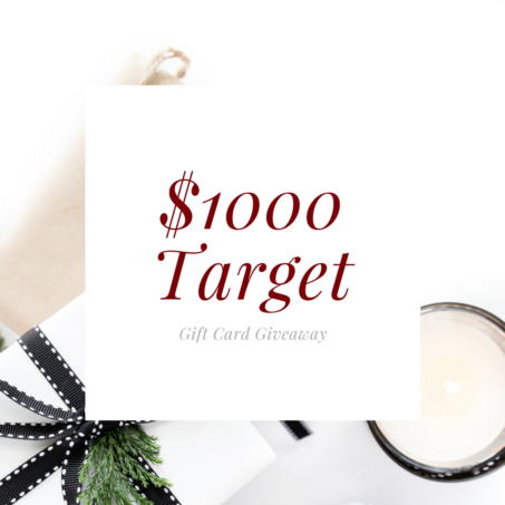 $1000 Target Gift Card Giveaway | theblueeyeddove.com